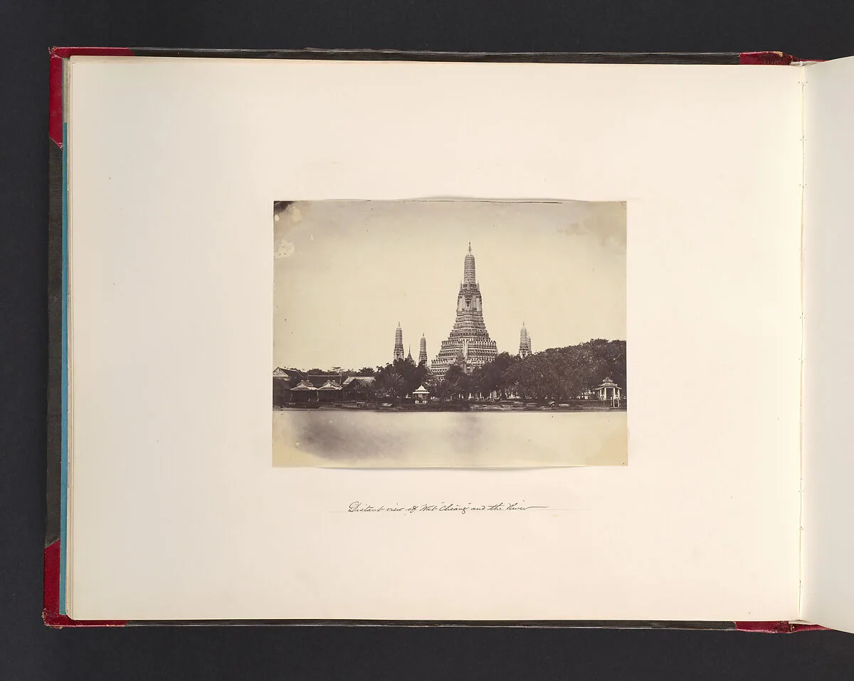 Distant View of Wat Chiang and the River — John Thomson