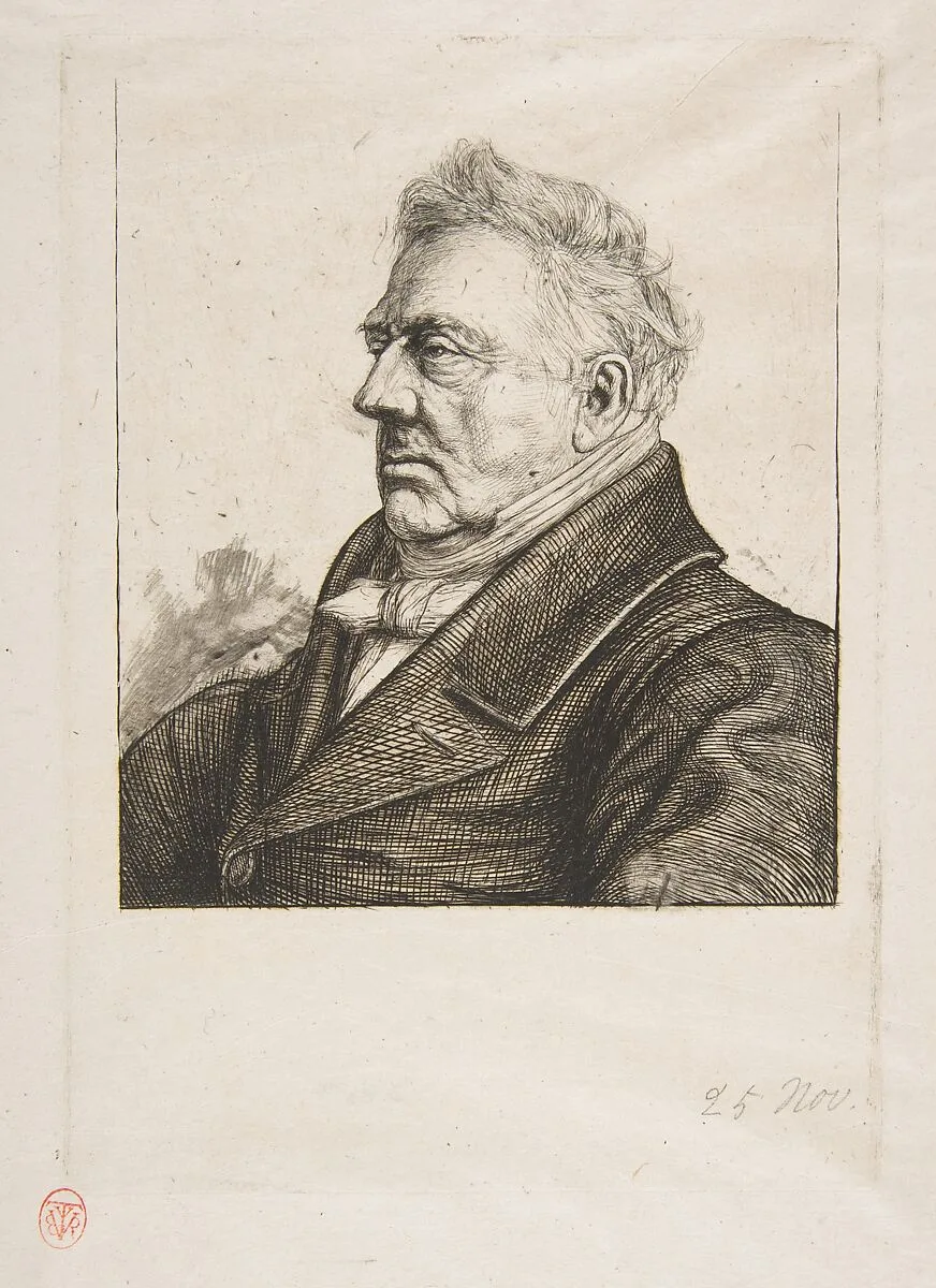 The Breton archaeologist Louis Jacques Marie Bizeul, after a photograph — Charles Meryon|Louise Jacques Marie Bizeul