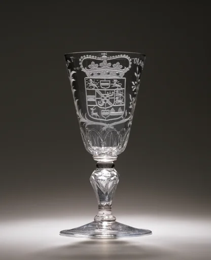 Wineglass with arms of William V, Prince of Orange