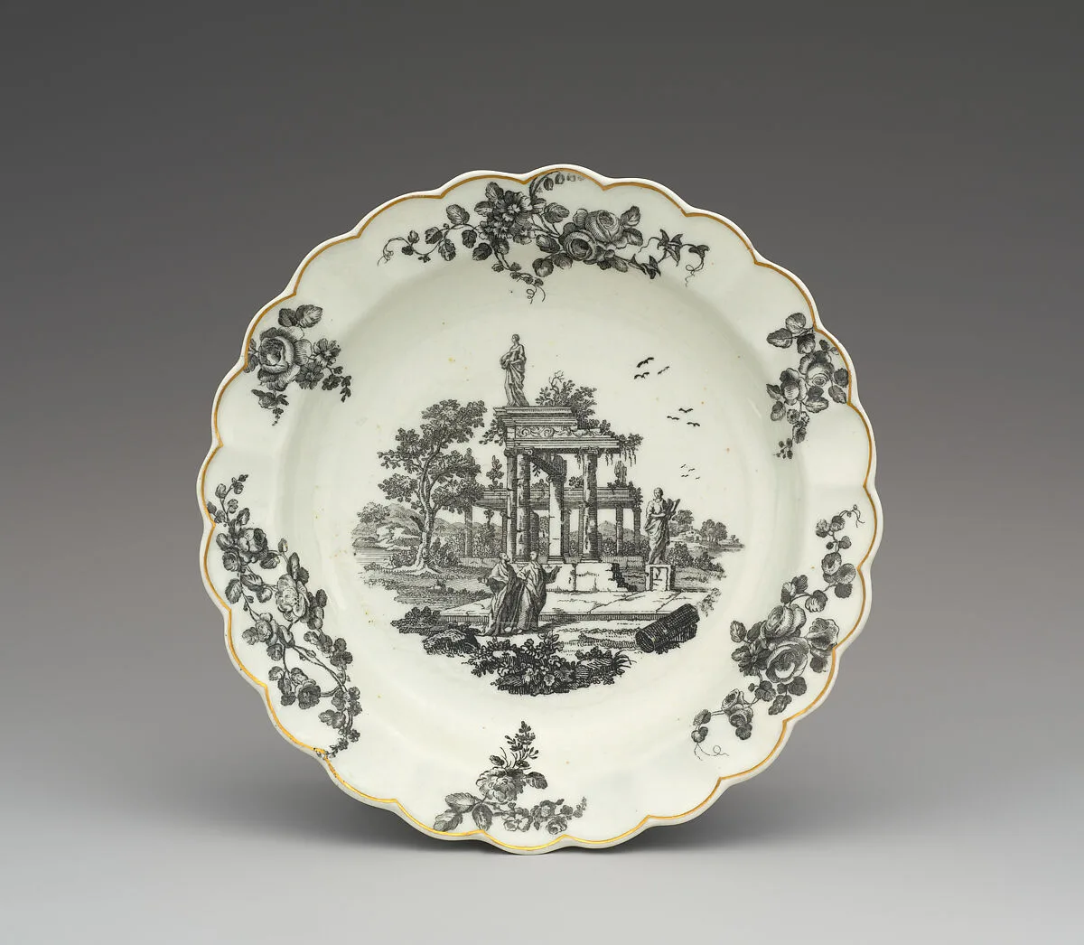 Plate — Worcester factory|Robert Hancock