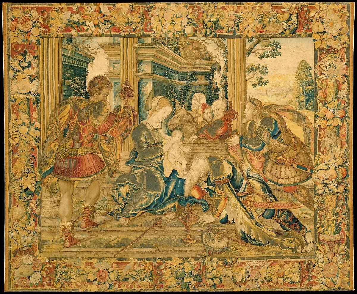 Adoration of the Kings — Bernard van Orley|Pieter van Aelst the Younger|Tommaso Vincidor (Tommaso di Andrea)
