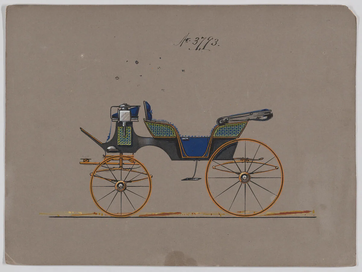 Design for 6 seat Phaeton, no. 3793 — Brewster & Co.