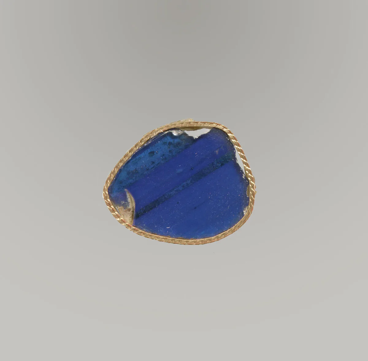 Glass monochrome inlay fragment — Unknown
