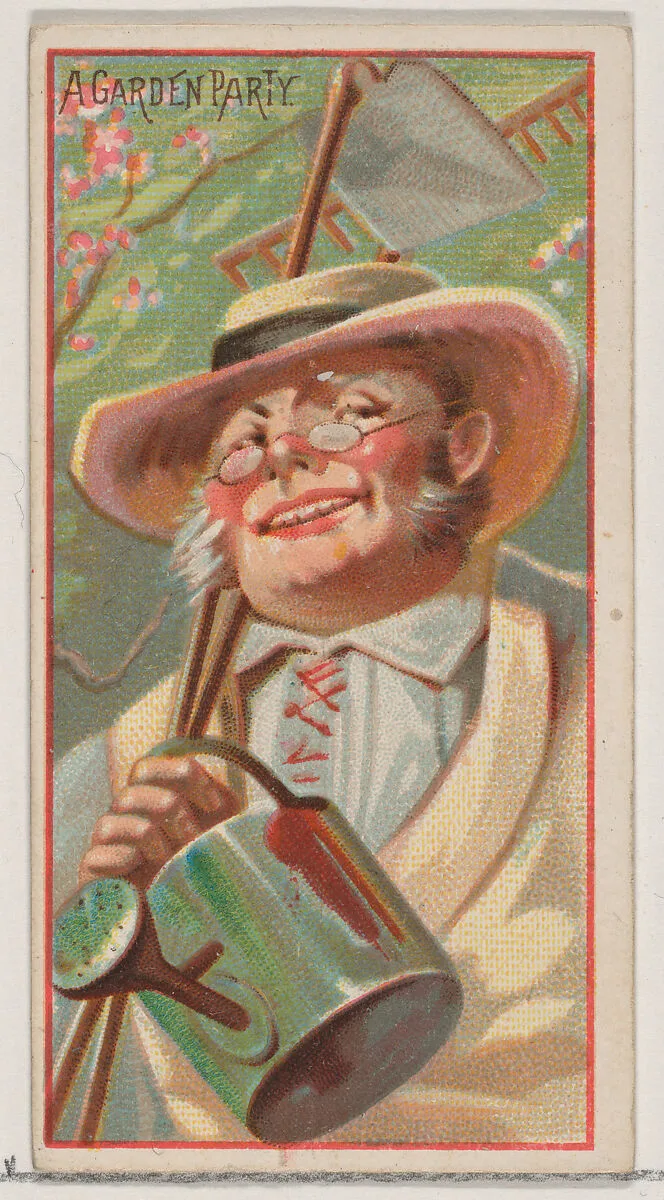 A Garden Party, from the Jokes series (N87) for Duke brand cigarettes — W. Duke, Sons & Co.|George S. Harris & Sons