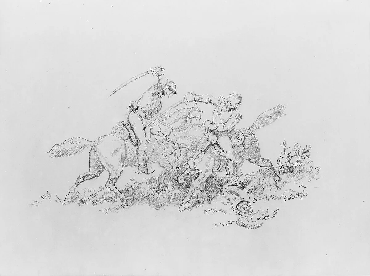 Soldiers Fighting — Emanuel Leutze