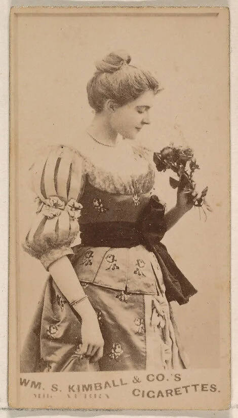 Mlle. Aubry, from the Actresses series (N203) issued by Wm. S. Kimball & Co. — William S. Kimball & Company