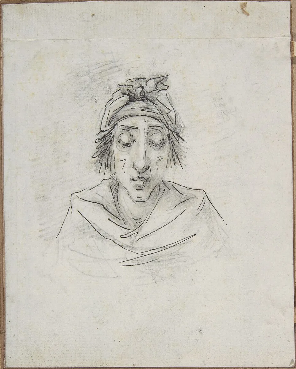 Caricature of Georges-Auguste Couthon (called Aristide, 1756-1794), President of the Convention in 1793, on the way to the guillotine on July 28, 1794 (10 Thermidor, An II) — baron Dominique Vivant Denon