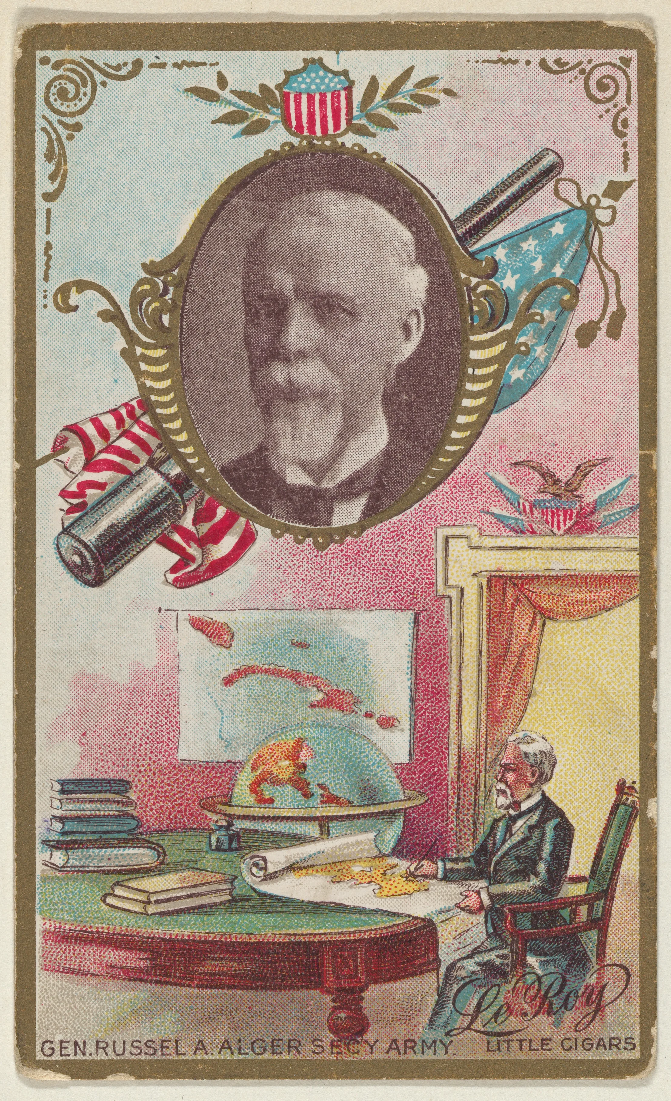 General Russell A. Alger, Secretary of the Army, from the "Generals" series (T63), issued by LeRoy Little Cigars — LeRoy Little Cigars