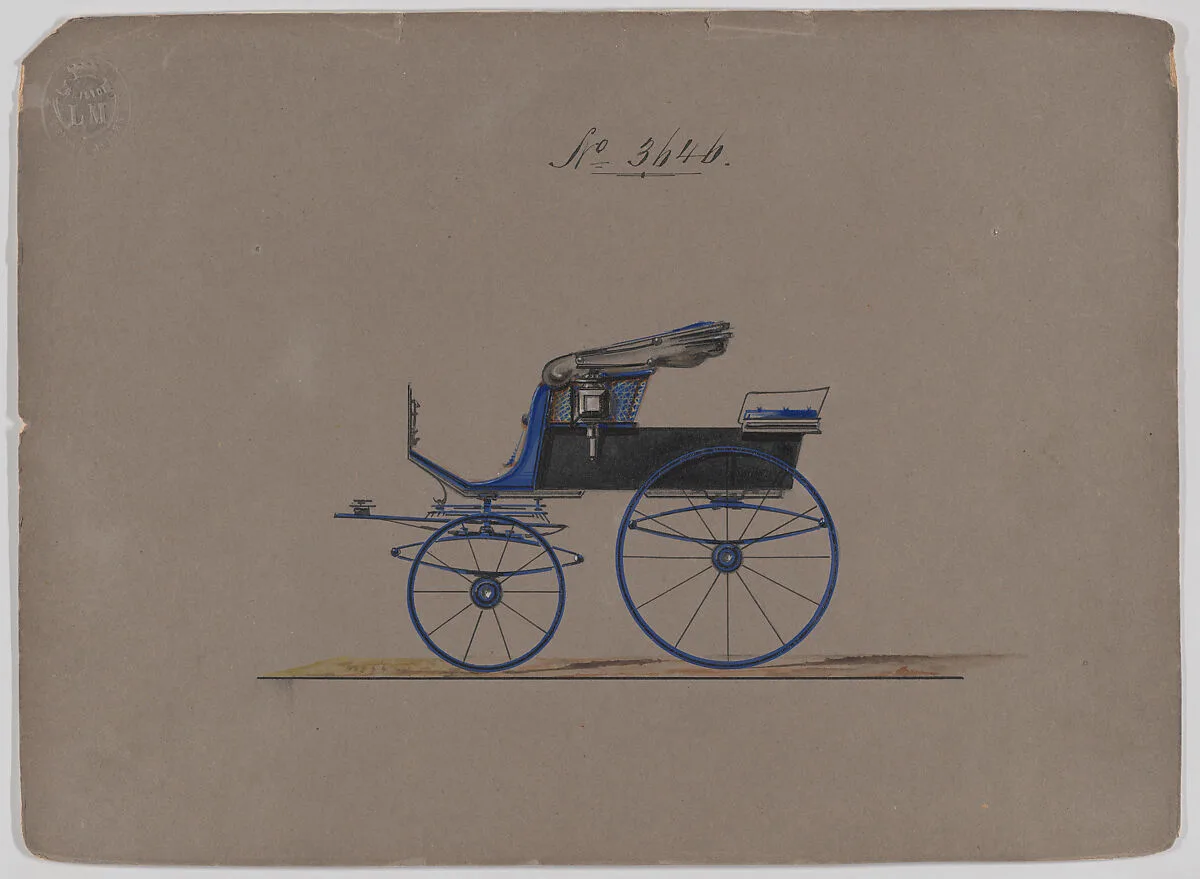 Design for Stanhope Phaeton, no. 3646 — Brewster & Co.