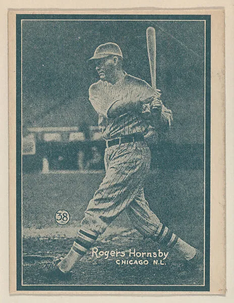 Rogers Hornsby, Chicago N.L. from the Baseball trade card series (W517) — Unknown
