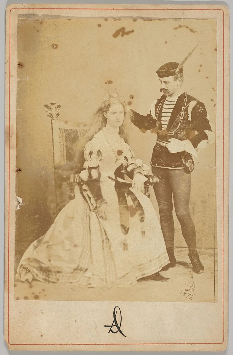 David Maitland Armstrong and Helen Neilson Armstrong in 15th-century Style Fancy Dress in Rome — D. Maitland Armstrong|Anonymous, Italian|Helen Neilson Armstrong