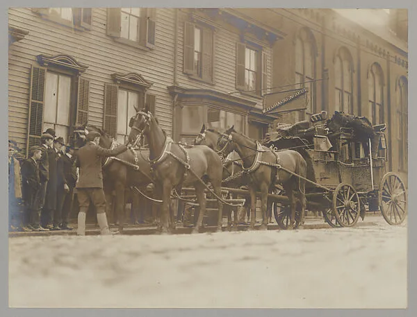 Photo Album with 36 Photogravures of the Coaching Club Tour, New York to Lakewood, January 19-21, 1903 — Unknown