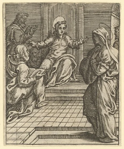 The Virgin of Sorrows: Christ Disputing with the Doctors; one of nine surrounding compartments from the Virgin of Sorrows, now separated