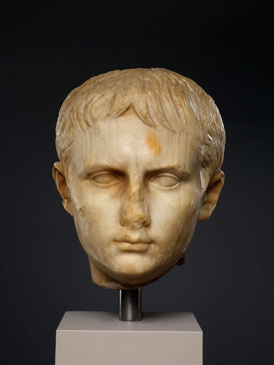 Stone head of a Julio-Claudian youth, possibly of Gaius Caesar — Unknown