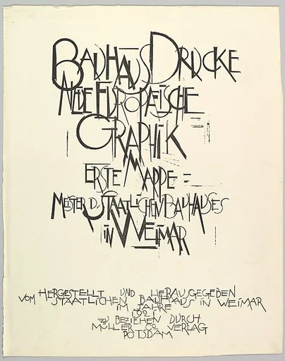 Bauhaus Portfolio I: Title Page