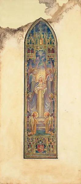 Design for a window, Mr. J.C. Meredith, St. Paul's Cathedral, London, Ontario, Canada — Louis C. Tiffany|Tiffany Studios|Tiffany Glass Company|Tiffany Glass and Decorating Company