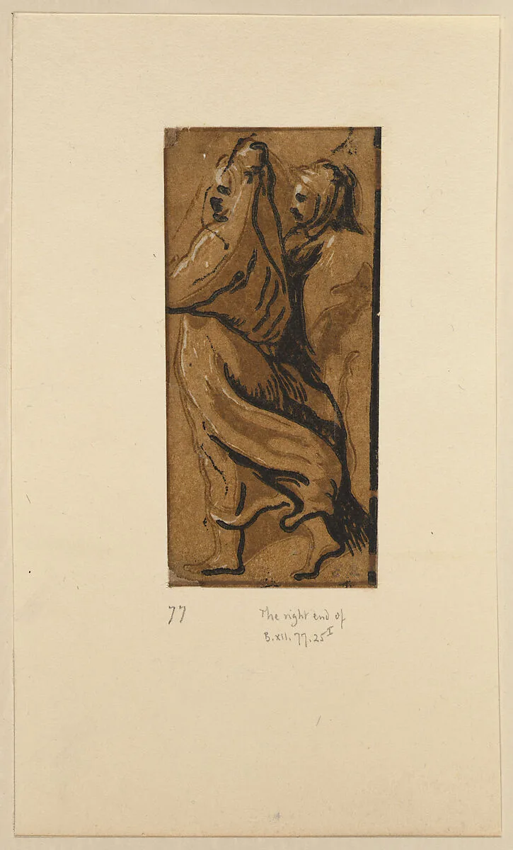 Right hand section of St Peter preaching to the apostles — Parmigianino (Girolamo Francesco Maria Mazzola)|Polidoro da Caravaggio|Niccolò Vicentino|Ugo da Carpi