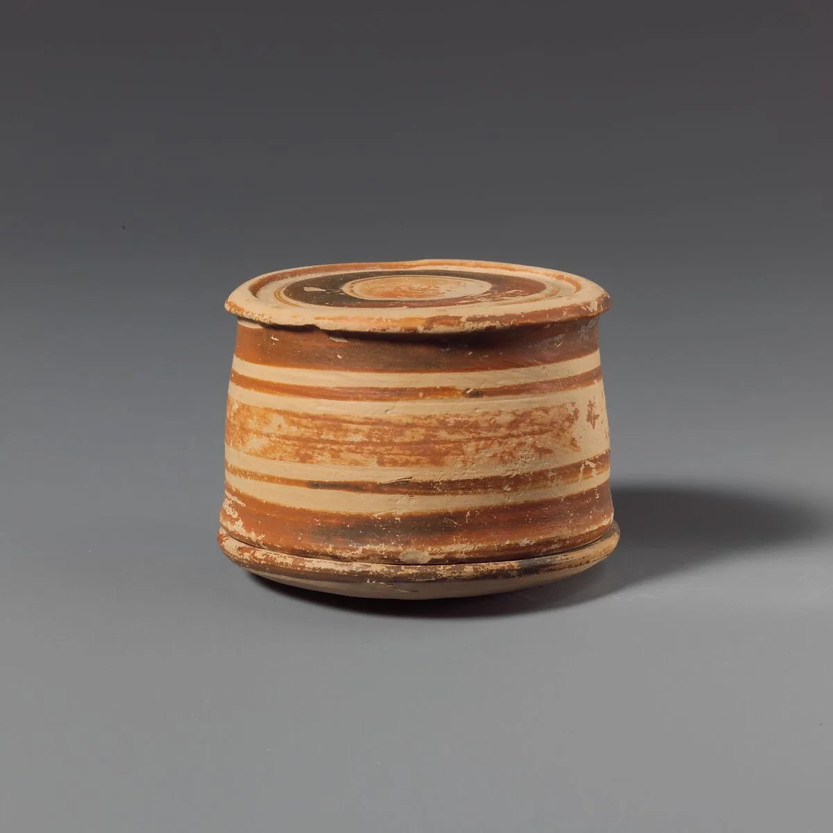 Terracotta pyxis (box) — Unknown