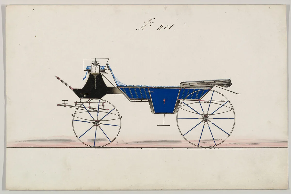 Design for Vis-à-vis/ Caleche, no. 981 — Brewster & Co.