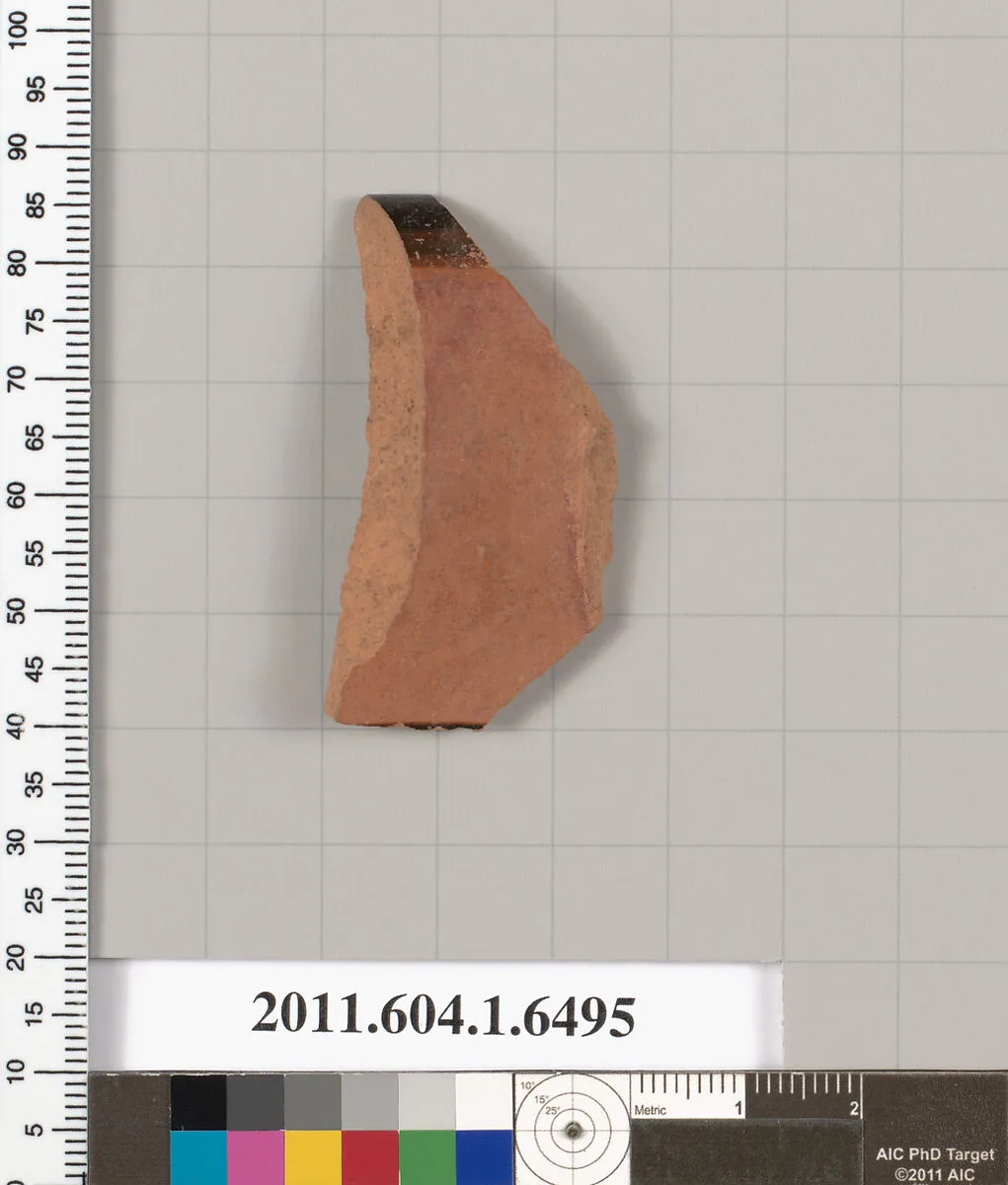 Terracotta fragment of a kylix (drinking cup) — Unknown