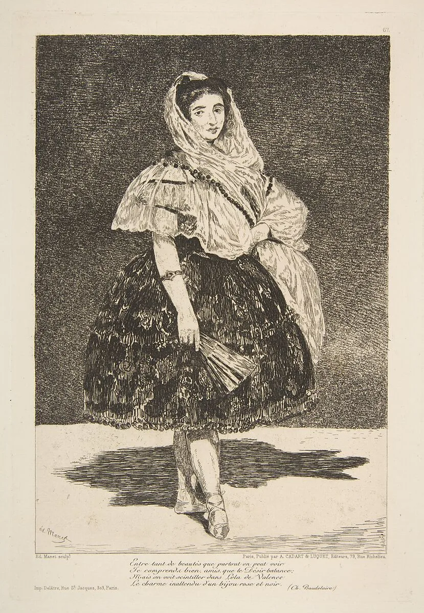 Lola de Valence — Edouard Manet|Auguste Delâtre|Cadart & Luquet