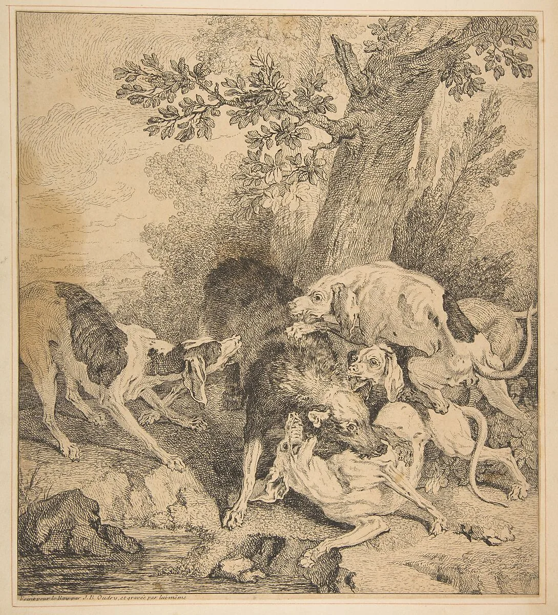 Wolf Hunt — Jean-Baptiste Oudry