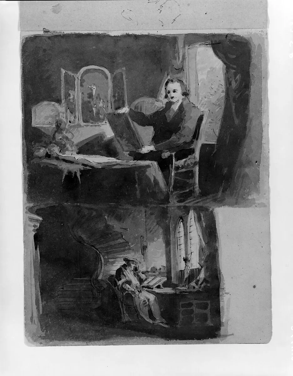 Abraham Francen, the Scholar (from Sketchbook) — Thomas Sully