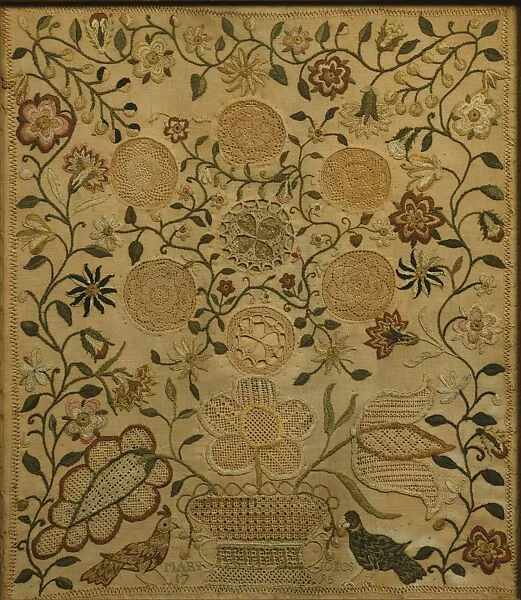 Embroidered Sampler — Mary Jones