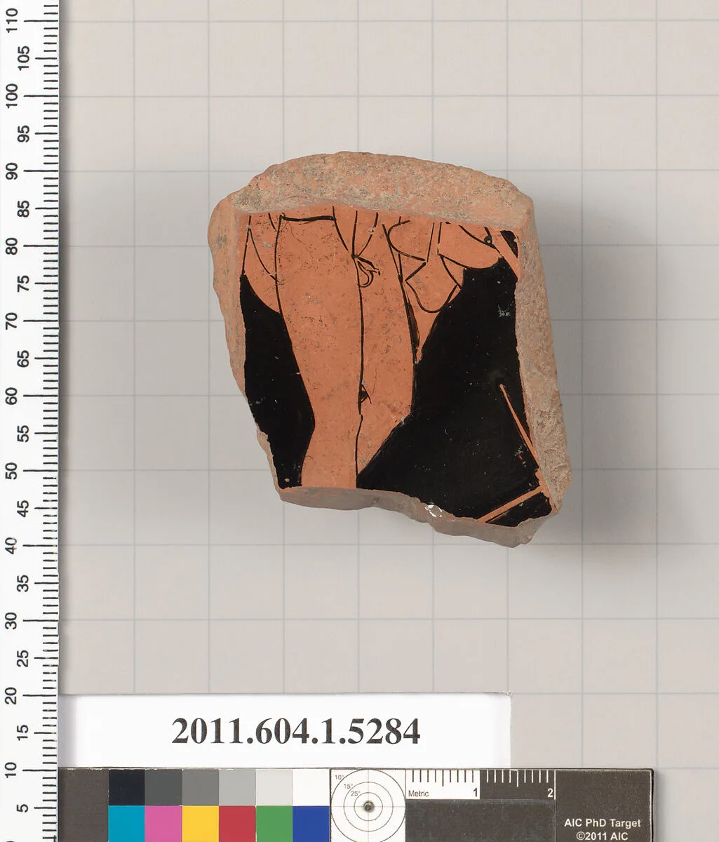 Terracotta fragment of a kylix (drinking cup) — Unknown