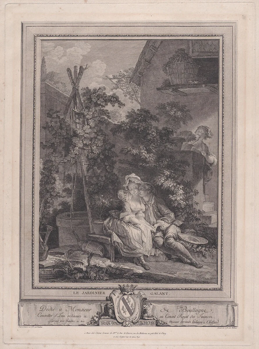 Le jardinier galant — Pierre Antoine Baudouin|Isidore Stanislas Henri Helman