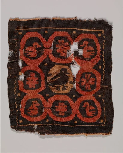 Tabula (Square) with Vine Scrolls Containing Aquatic Birds