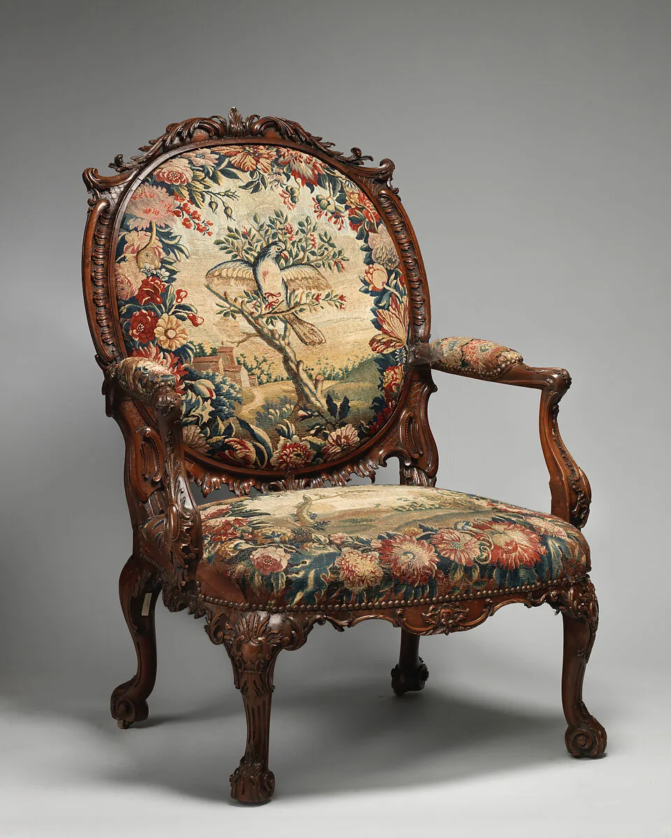 Armchair (one of four) — Royal Manufactory Beauvais 1664-1789