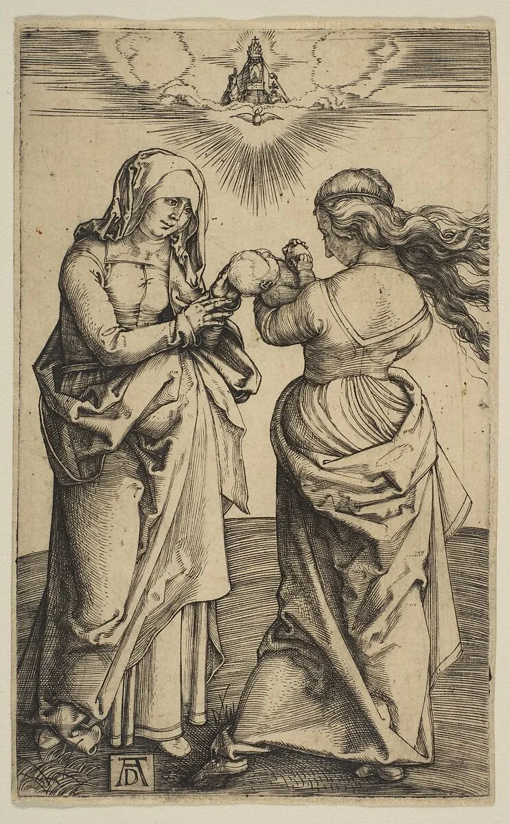 The Virgin and Child with the Infant Christ and Saint Anne — Albrecht Dürer