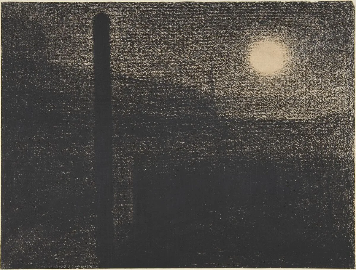 Courbevoie: Factories by Moonlight — Georges Seurat
