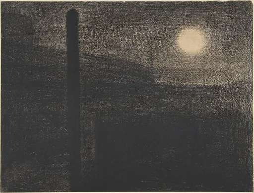Courbevoie: Factories by Moonlight