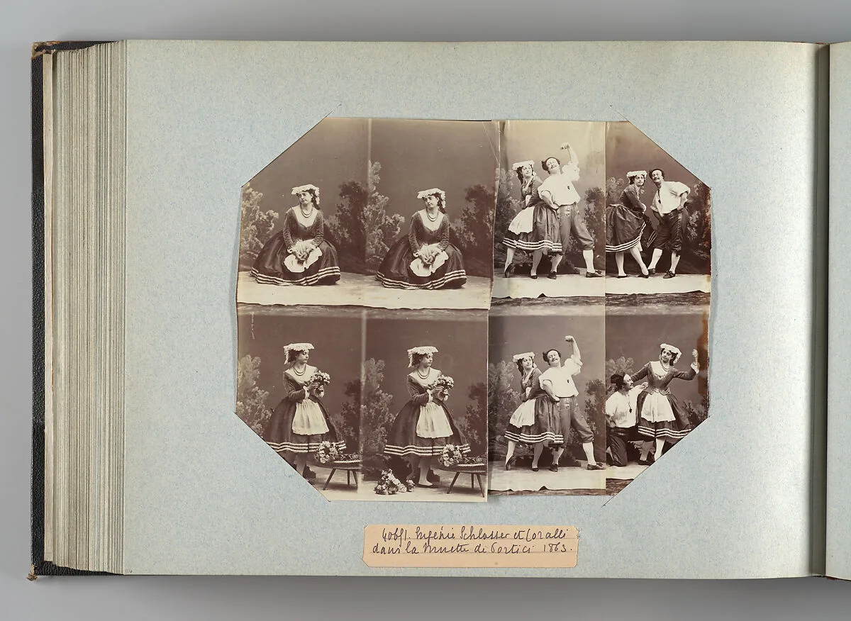 Eugénie Schlosser et Coralli — André-Adolphe-Eugène Disdéri