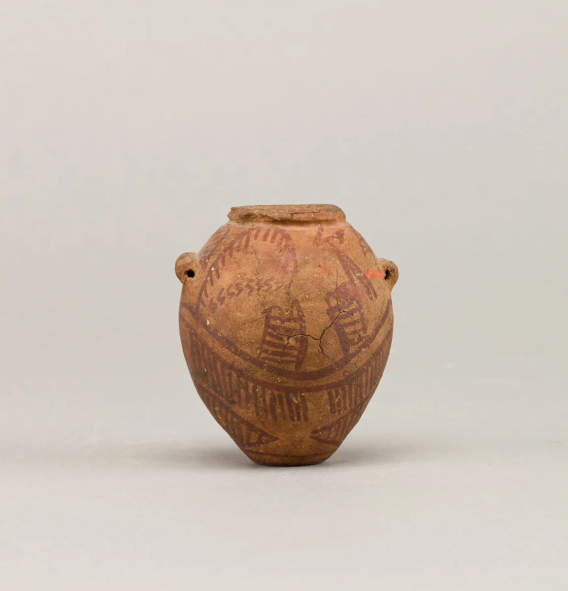 Decorated ware jar with two boats — Unknown