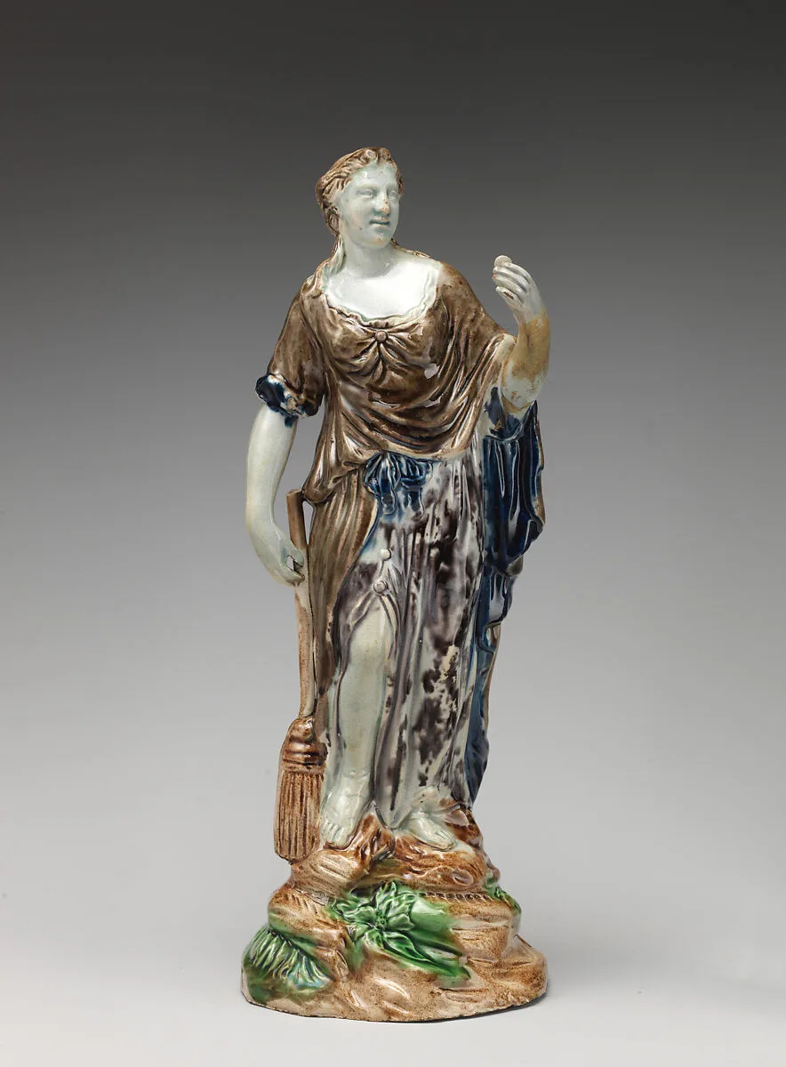 Woman with broom and coin ("The Parable of the Lost Piece of Silver") — Ralph Wood the Younger