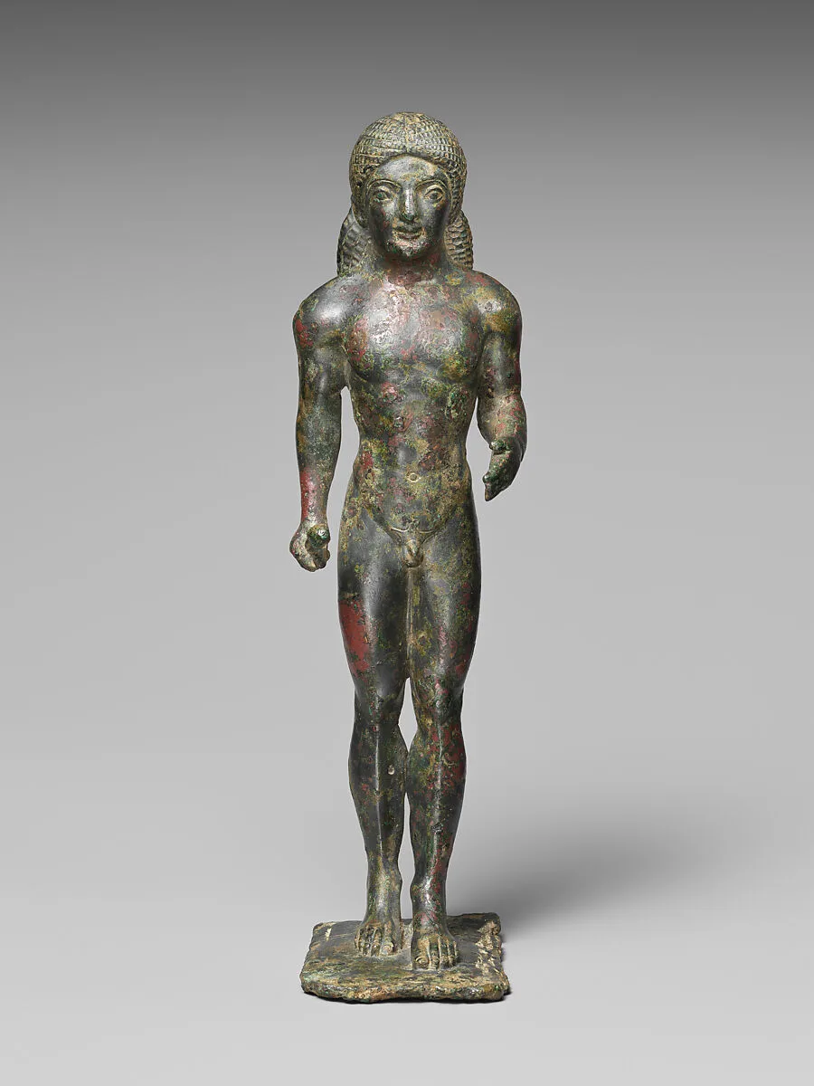 Bronze statuette of a nude youth — Unknown