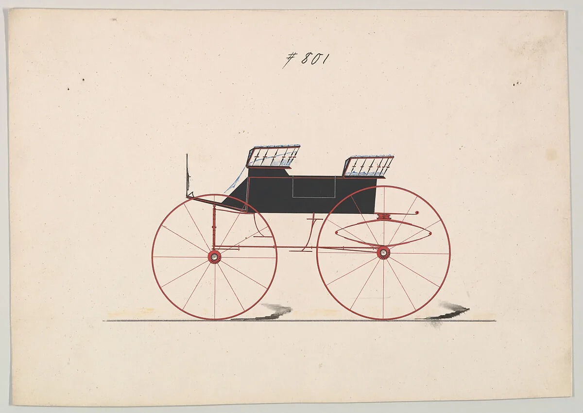 Design for Wagon, no. 801 — Brewster & Co.