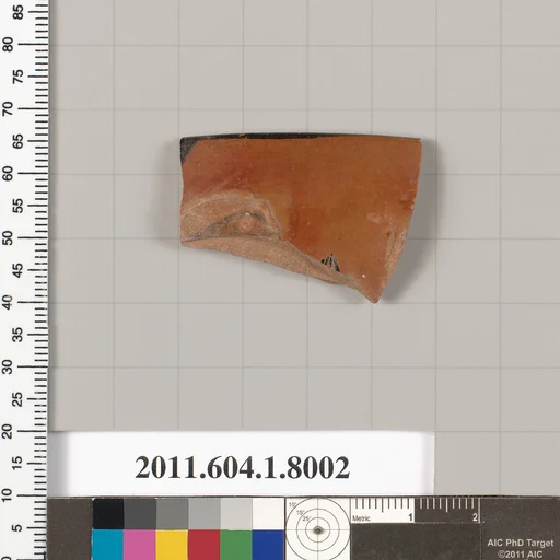 Terracotta rim fragment of a kylix (drinking cup)