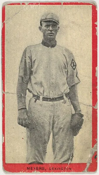 Meyers, Lexington, Blue Grass League, from the Baseball Players (Red Borders) series (T210) issued by Old Mill Cigarettes — Old Mill Cigarettes, Virginia