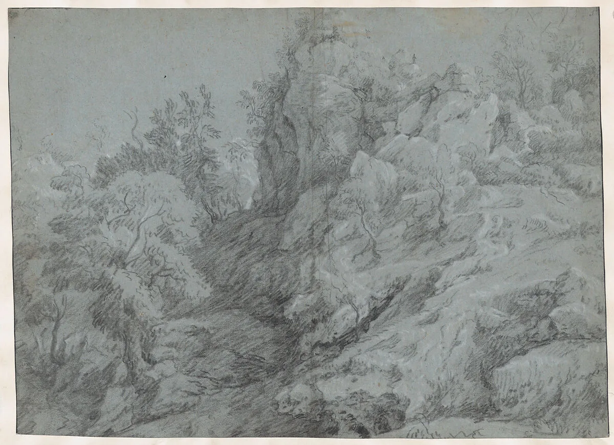 A Wooded and Rocky Landscape — Raphael Lamar West