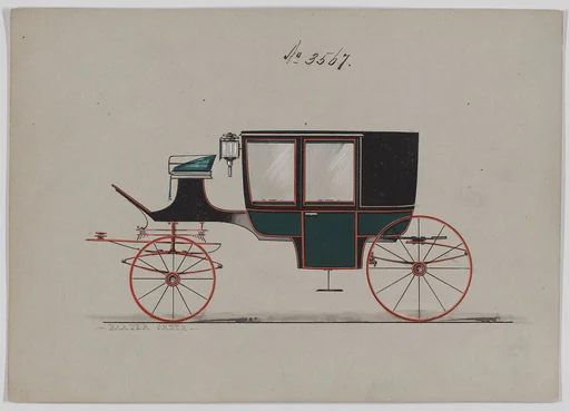 Design for Glass Panel Coach, no. 3567