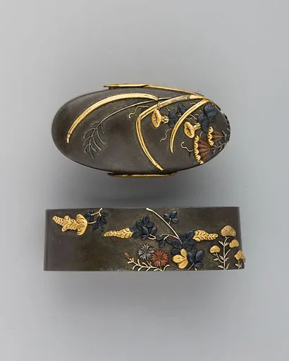 Sword-Hilt Collar and Pommel (Fuchigashira)