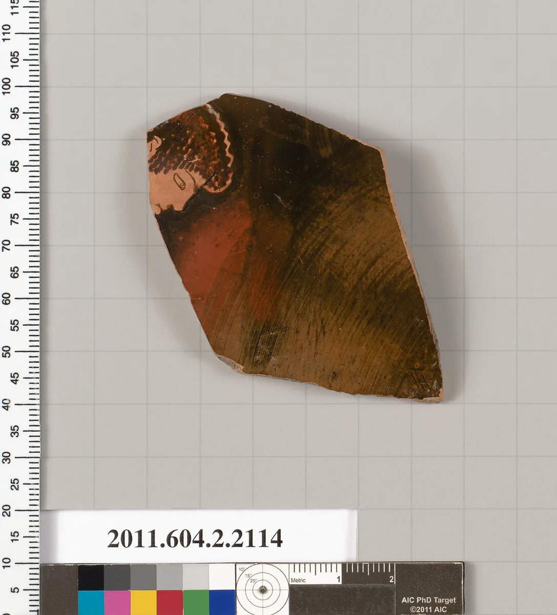 Terracotta fragment of a hydria: kalpis (water jar)? — Unknown