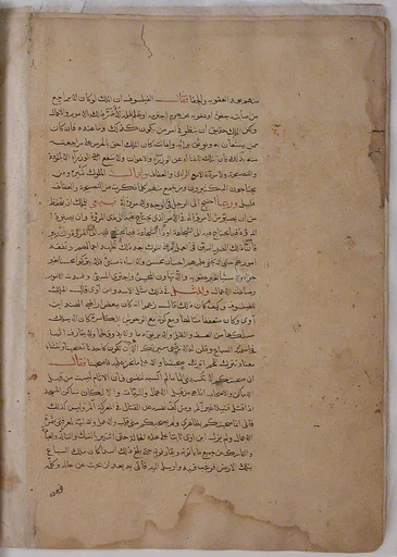 Page of Calligraphy from a Kalila wa Dimna