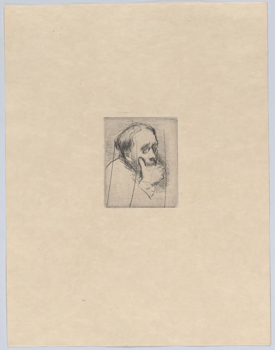 Portrait of Edgar Degas (cancelled) — Marcellin Desboutin|Giuseppe De Nittis|Edgar Degas