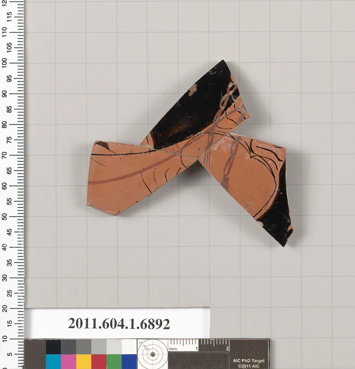 Terracotta fragment of a kylix (drinking cup) — Unknown