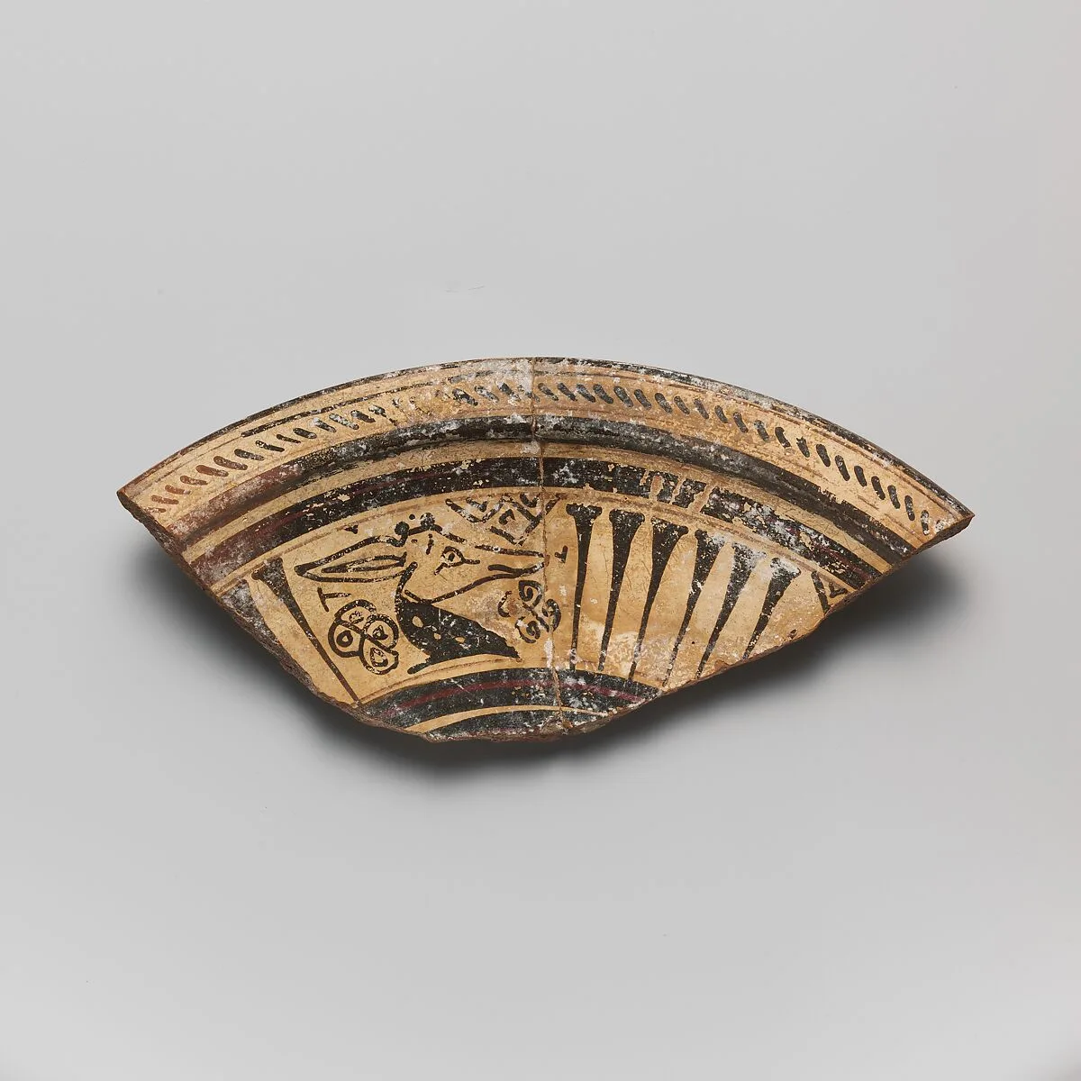 Fragment of a terracotta stemmed dish — Unknown
